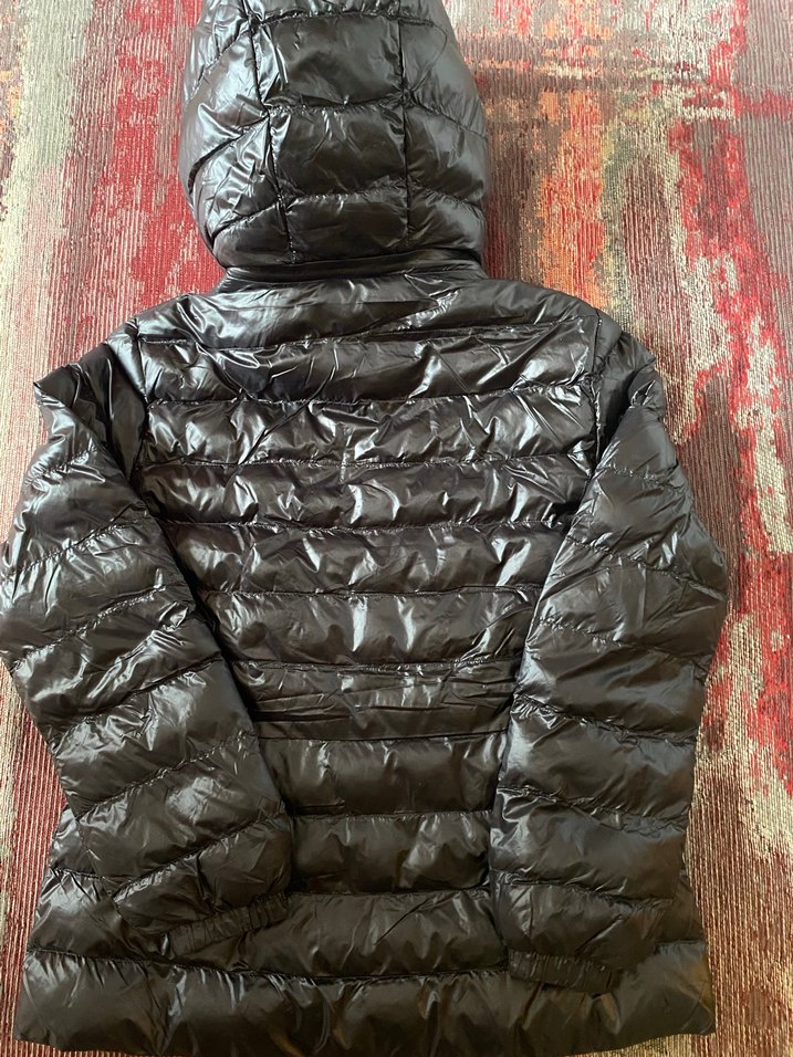 Kadın Siyah Kapüşonlu Fermuarlı Mont - Görsel 5