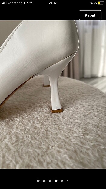 36 Beden beyaz Renk Stiletto