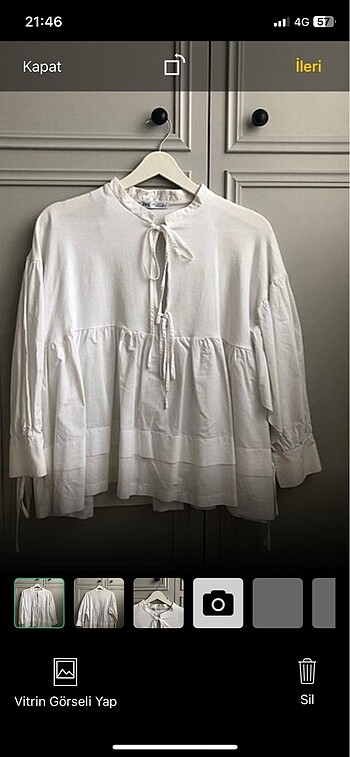 xs Beden beyaz Renk Zara bluz