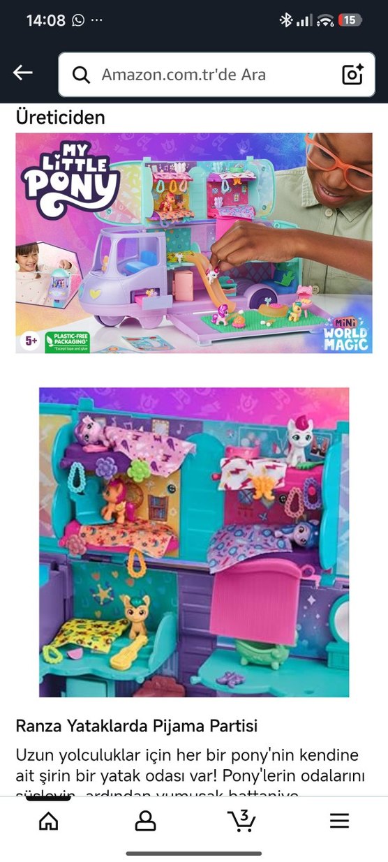 My Little Pony Mini Dünya Sihri Mor Karavan - Görsel 2