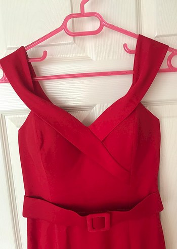 Kemer Detaylı Balık Abiye - Görsel 6