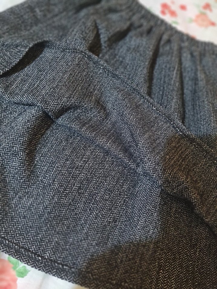 Gri Piliseli Midi Kadın Etek - Görsel 3