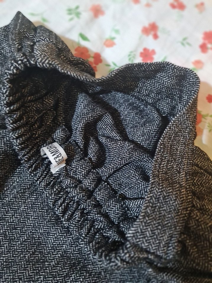 Gri Piliseli Midi Kadın Etek - Görsel 4