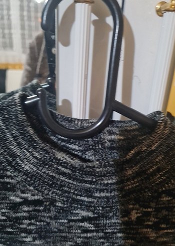 Gri Uzun Örme Kadın Elbise - Görsel 4