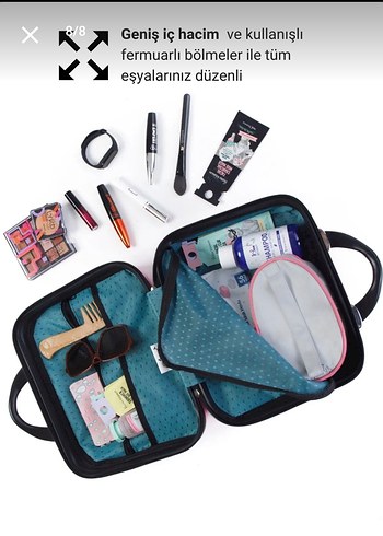 Polo Suitcase Abs Lila Makyaj El Çantası - Görsel 9