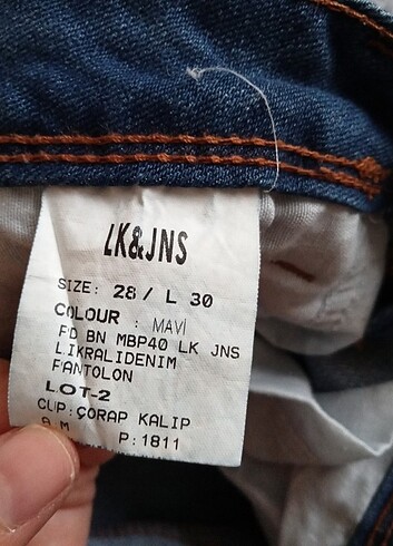 13-14 Yaş Beden mavi Renk Kız çocuk Jean pantolon