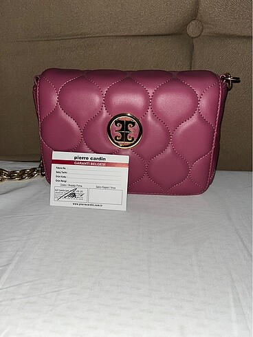 Pierre Cardin pembe çanta