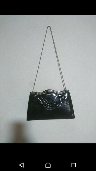 siyah rugan vintage çanta 