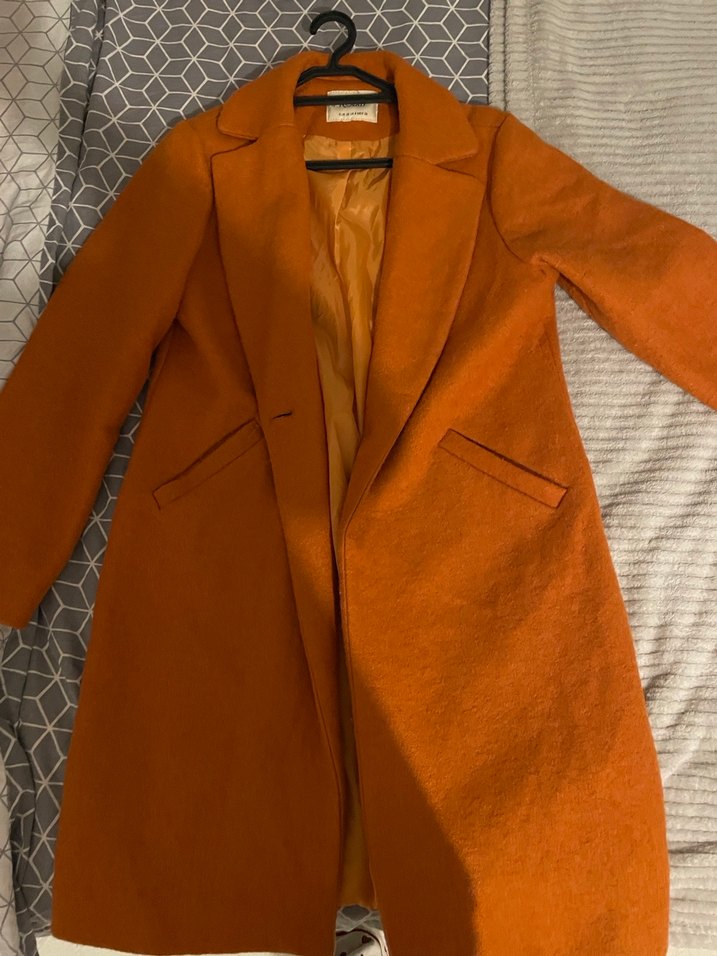 Düğmeli  Süet Midi Kadın Kaban - Görsel 2