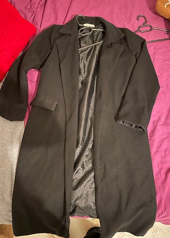 Siyah Uzun Klasik Kaban - Görsel 2