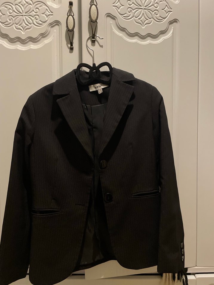 Kadın Siyah Düğmeli Ofis Blazeri - Görsel 2