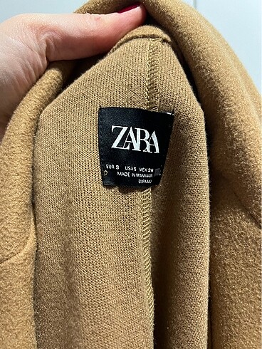 s Beden Zara Camel Kaşe Kaban