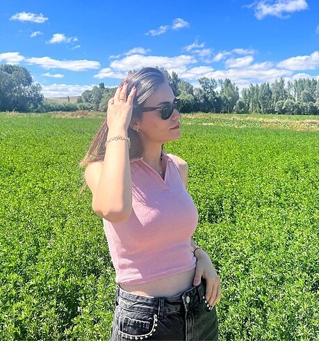 diğer Beden Fitilli crop