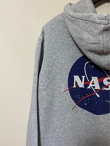 H&M Nasa Baskılı Hoodie Sweatshirt - Görsel 5