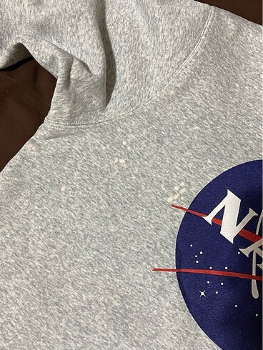 H&M Nasa Baskılı Hoodie Sweatshirt - Görsel 6