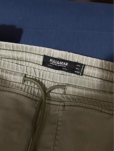 Pull Bear Haki Jogger L Beden - Görsel 3