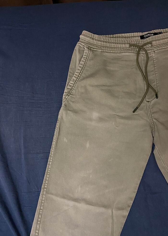 Pull Bear Haki Jogger L Beden - Görsel 4