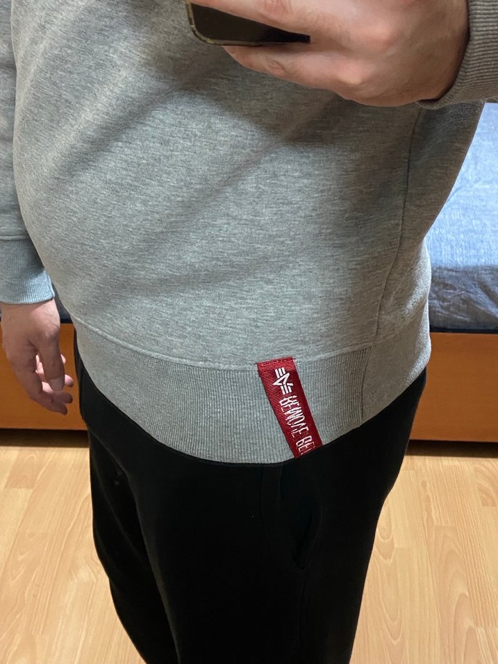 Alpha Industries Gri Sweatshirt - Görsel 3