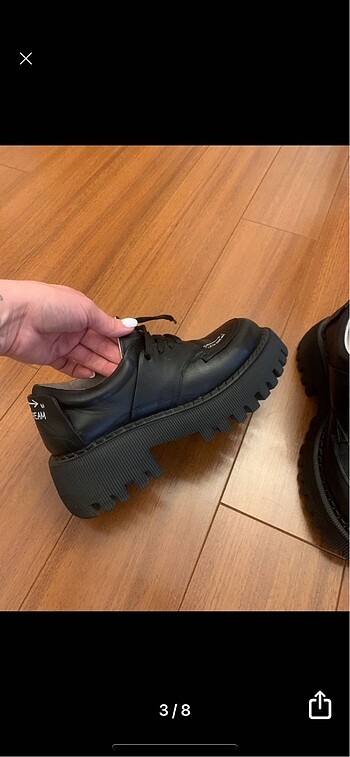 38 Beden siyah Renk Pelinin ayakkabıları gerçek deri