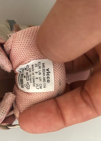 Kız Çocuk Pembe Cırtlı Spor Ayakkabı - Görsel 3