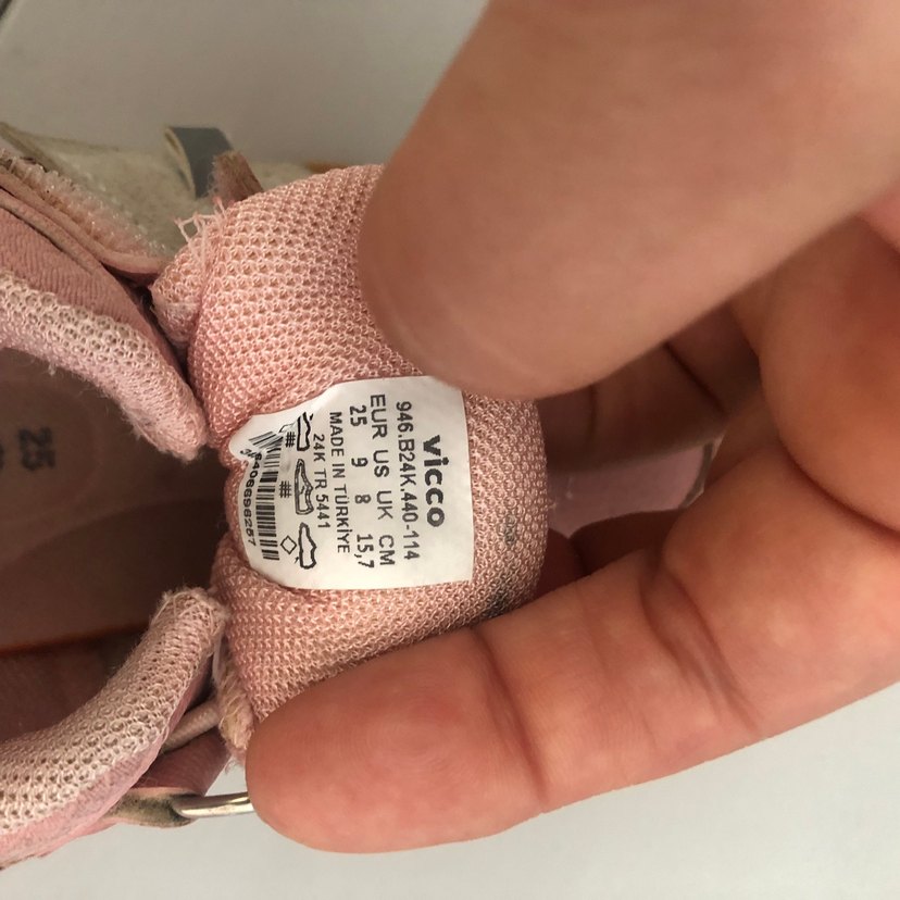 Kız Çocuk Pembe Cırtlı Spor Ayakkabı - Görsel 3