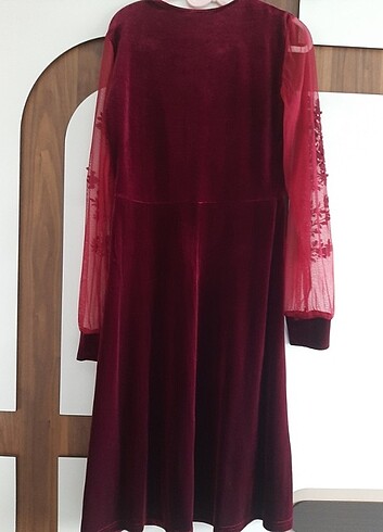 Kadife elbise - Görsel 2