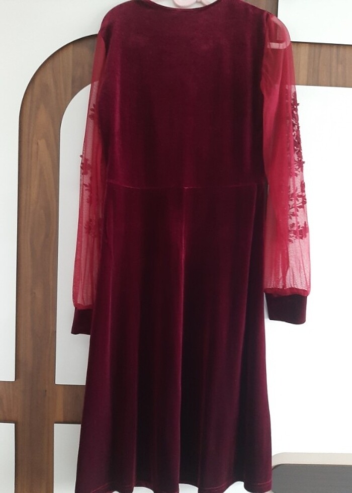 Kadife elbise - Görsel 2