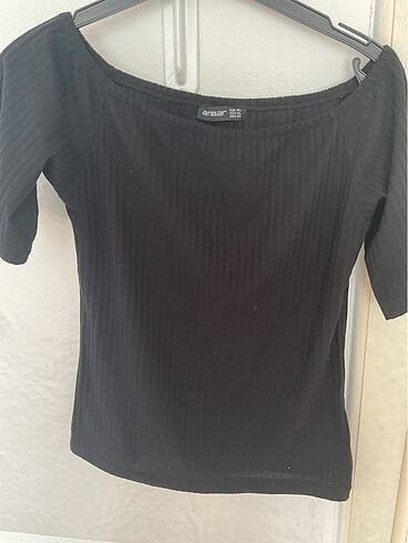 xl Beden Siyah fitilli tshirt