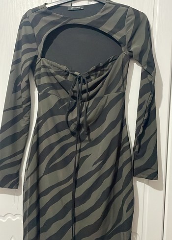 Trendyol & Milla Zebra Desenli Mini Elbise