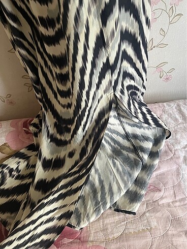 Defacto Efil efil zebra desenli elbise