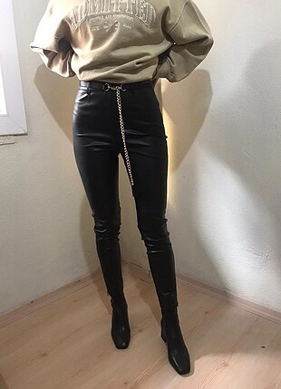 Zara suni deri tayt