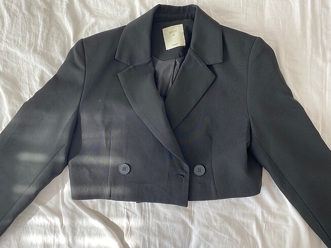 Crop ceket