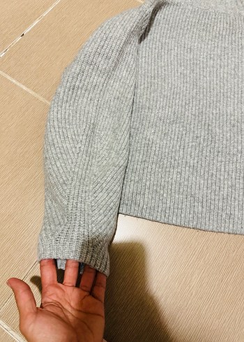 H&M Gri Örgü Kadın Kazak