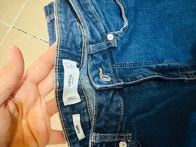 36 Beden Mango İspanyol paça jean