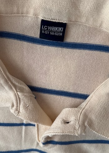 Bej Erkek Çocuk Kısa Kollu Polo Tişört - Görsel 2