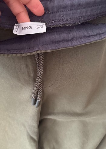 Erkek çocuk Yeşil Belden Bağlamalı Pamuk Şort - Görsel 2