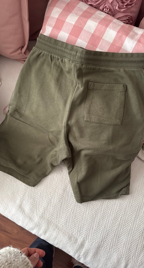 Erkek çocuk Yeşil Belden Bağlamalı Pamuk Şort - Görsel 3