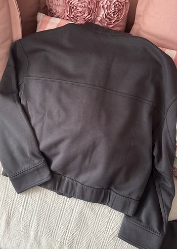 Gri Fermuarlı Kadın Midi Ceket ve pantolonu - Görsel 6