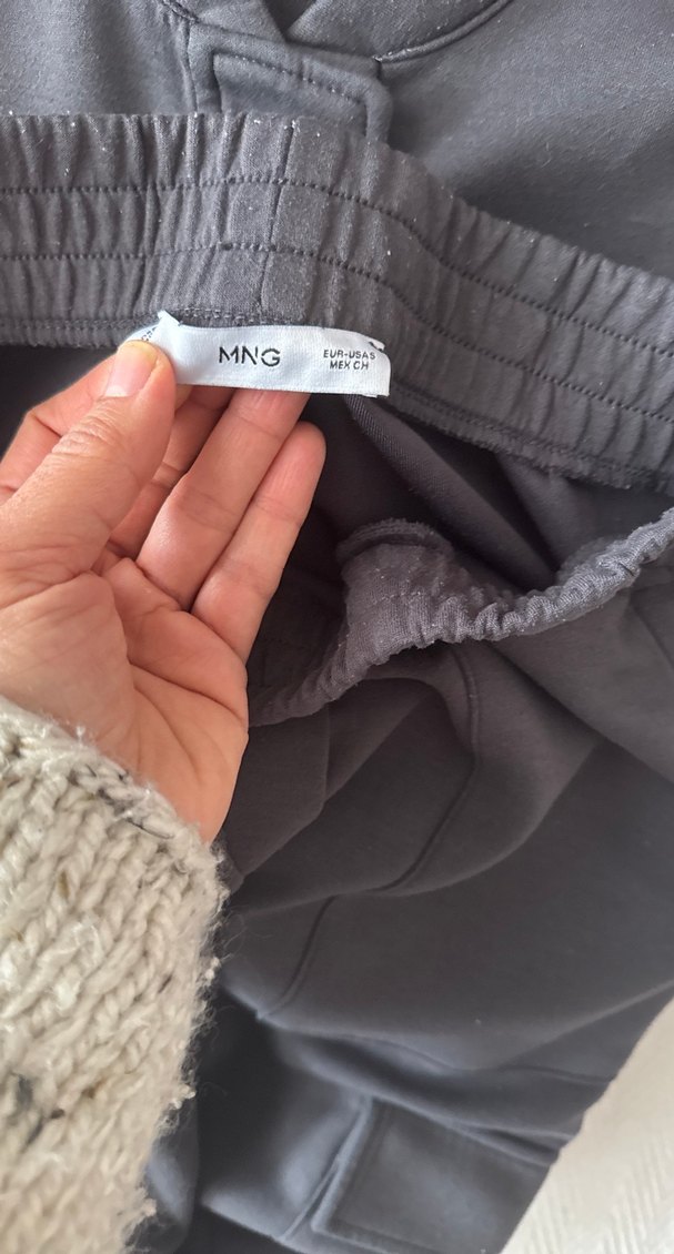 Gri Fermuarlı Kadın Midi Ceket ve pantolonu - Görsel 3