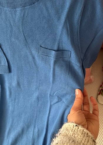 Mavi Pamuklu Basic Erkek çocuk Tişört - Görsel 3