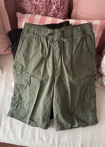 Erkek çocuk Haki ve siyah şort 2 li olarak - Görsel 3