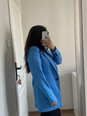 m Beden Mavi blazer