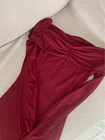 s Beden bordo Renk Bordo elbise