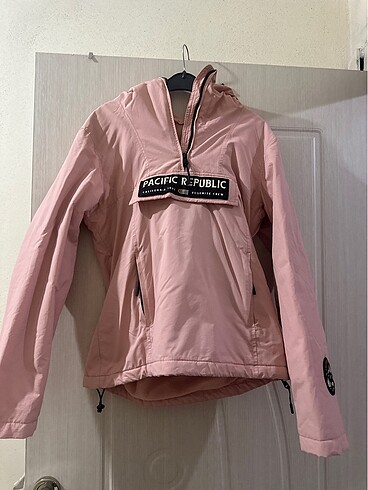 s Beden pembe Renk Pull&Bear kanguru mont