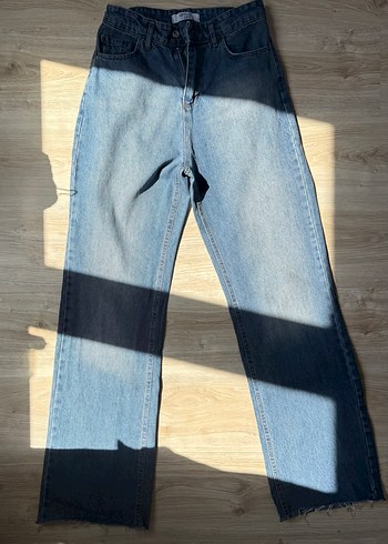 Mavi Batik Desenli Kadın Denim Pantolon