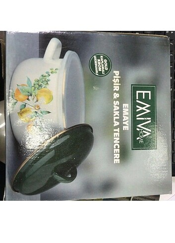 English Home Emaye 1.8 litre tencere saklama kabı kapakli