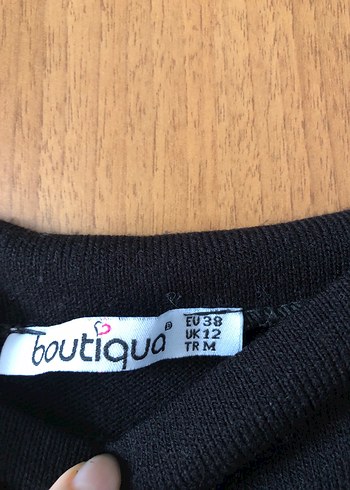 Siyah Triko Elbise - Görsel 6