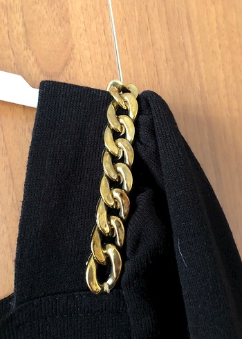 Siyah Triko Elbise - Görsel 7