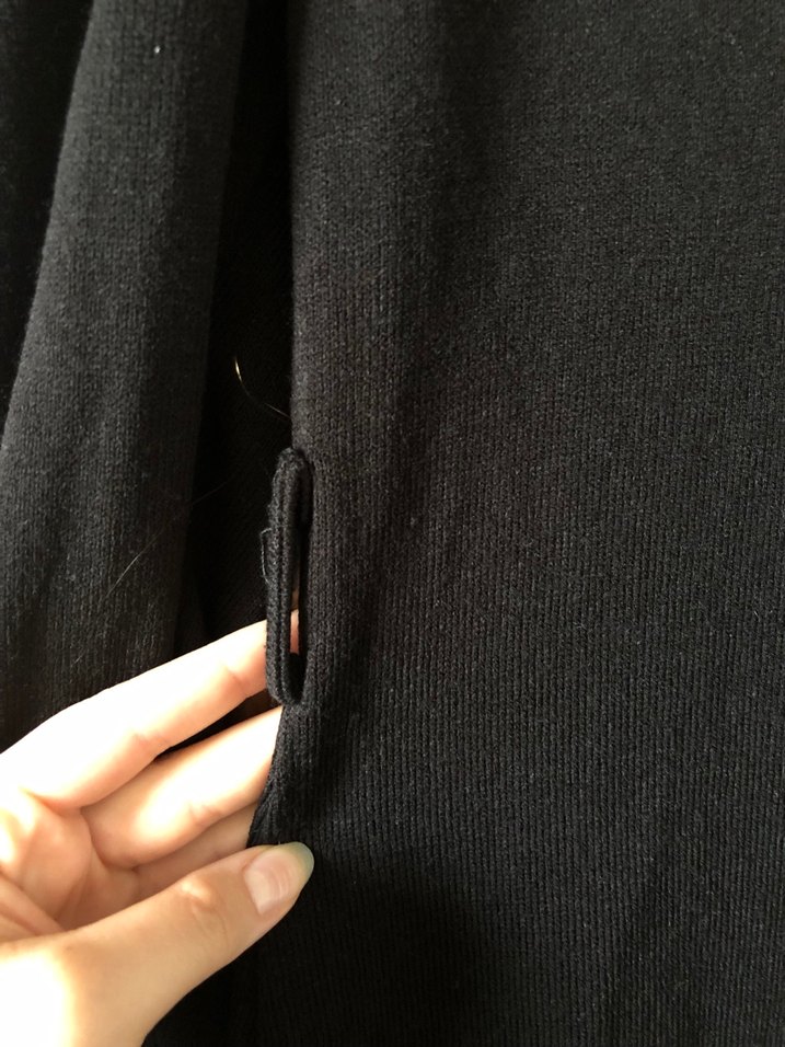 Siyah Triko Elbise - Görsel 5