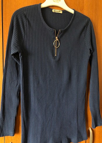 Fermuarlı Bluz - Görsel 2